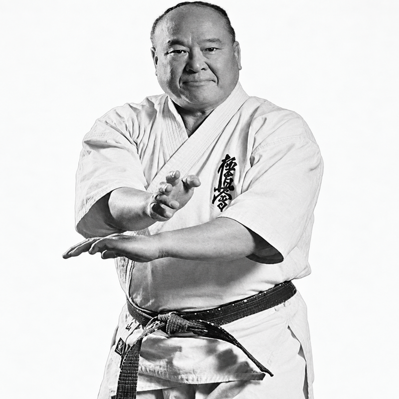Masutatsu Oyama – digital aufbereitetes historisches Porträt